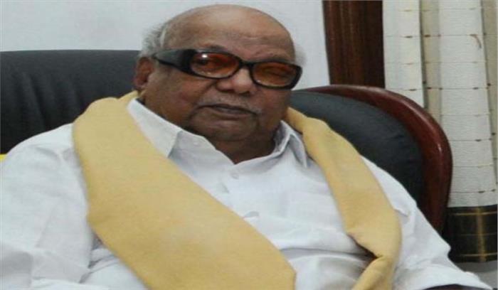 राहुल गांधी नें की करुणानिधि से मुलाकात