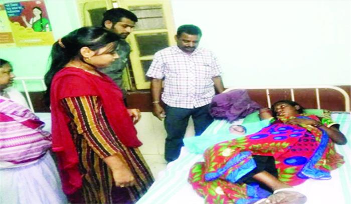 चांपा के प्लेटफार्म में मजदूर महिला ने दिया बच्चे को जन्म