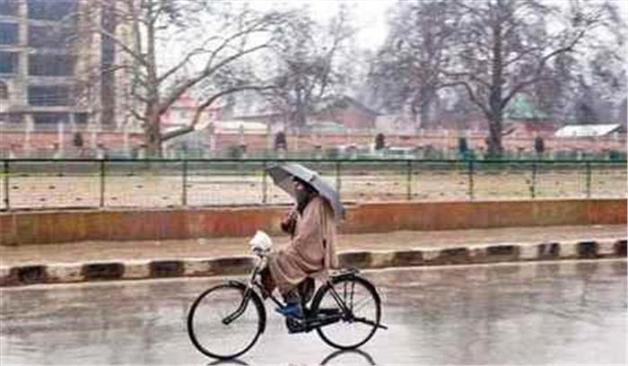 जम्मू- कश्मीर में बारिश और बर्फबारी का अनुमान