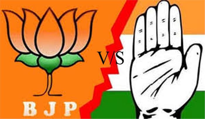 भाजपा ने कांग्रेस को पंचायत चुनाव को दलीय आधार पर कराने की दी चुनौती