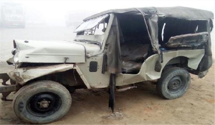  जीप पलट जाने से 1 व्यक्ति की मौत, 2घायल