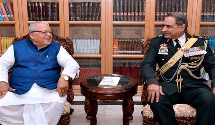 दक्षिण पश्चिम कमान के प्रमुख ने राज्यपाल से मुलाकात की