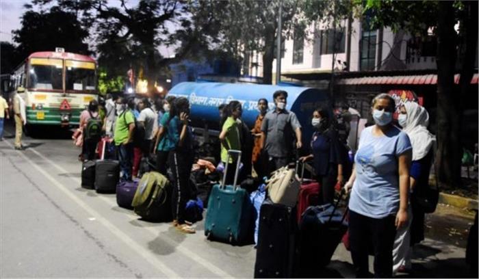 कोटा से करीब सैंतालीस हजार विद्यार्थियों को अपने घर पहुंचाया