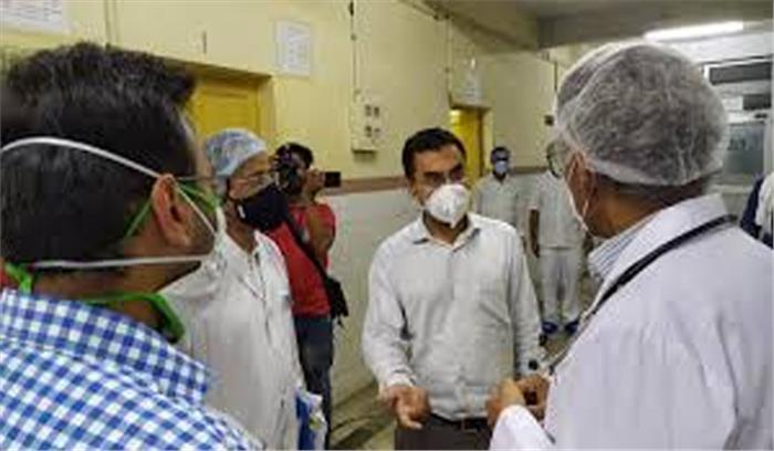 अजमेर में स्क्रैप चैनल को ढकने के काम का शिलान्यास