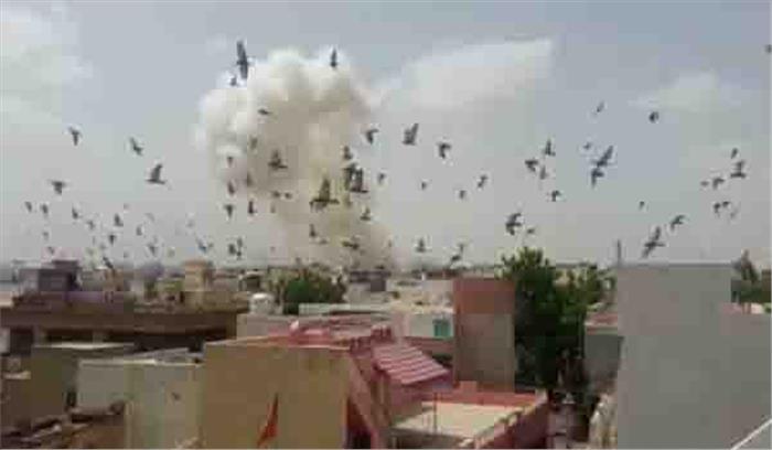 राजस्थान में पटाखा फैक्ट्री में आग राजस्थान में पटाखा फैक्ट्री में आग