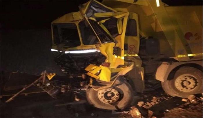 राजस्थान में झुंझुनू डम्पर की टक्कर से अधेड़ की मौत