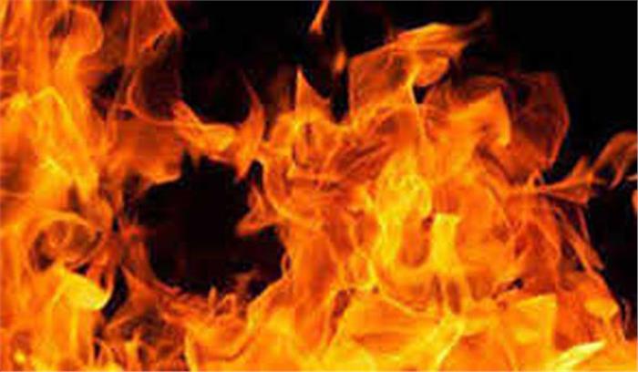 हनुमानगढ़ में रुई कारखाना में आग