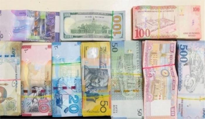 हैदराबाद हवाई अड्डे पर 2 यात्रियों के पास से विदेशी मुद्रा जब्त