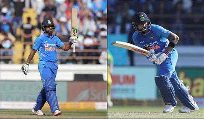 शिखर, विराट और राहुल के अर्धशतकों से भारत के 340