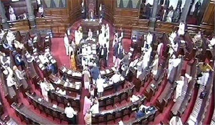 नोटा मुद्दे पर राज्यसभा में कांग्रेस का हंगामा