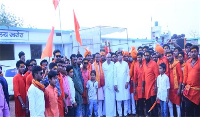 हिन्दू नववर्ष पर निकाली बाइक रैली हिन्दू नववर्ष पर निकाली बाइक रैली