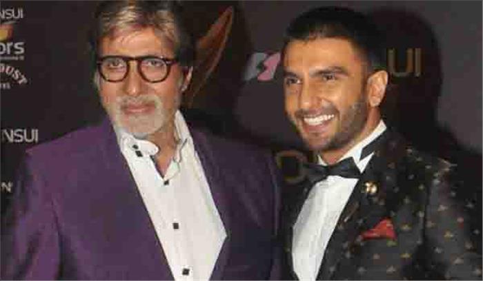 पद्मावत के लिए रणवीर को मिला बिग बी सेअवॉर्ड