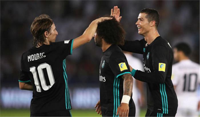 अल जजीरा को हरा कर रियल मेड्रिड फीफा क्लब विश्व कप के फाइनल में अल जजीरा को हरा कर रियल मेड्रिड फीफा क्लब विश्व कप के फाइनल में