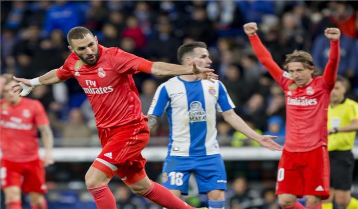 स्पेनिश लीग : रियल मेड्रिड ने एस्पेनयॉल 4-2 से मात दी स्पेनिश लीग : रियल मेड्रिड ने एस्पेनयॉल 4-2 से मात दी