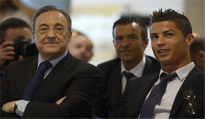  रियल मेड्रिड के अध्यक्ष फ्लोरेंटीनो पेरेज ने की क्रिस्टियानो रोनाल्डो की प्रशंसा