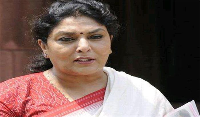 रेणुका चौधरी पर प्रधानमंत्री की टिप्पणी के खिलाफ कांग्रेस का प्रदर्शन