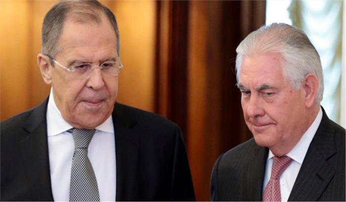 सीरिया से जुड़े मुद्दों पर रेक्स टिलरसन ने की सर्गेइ लावरोव से चर्चा