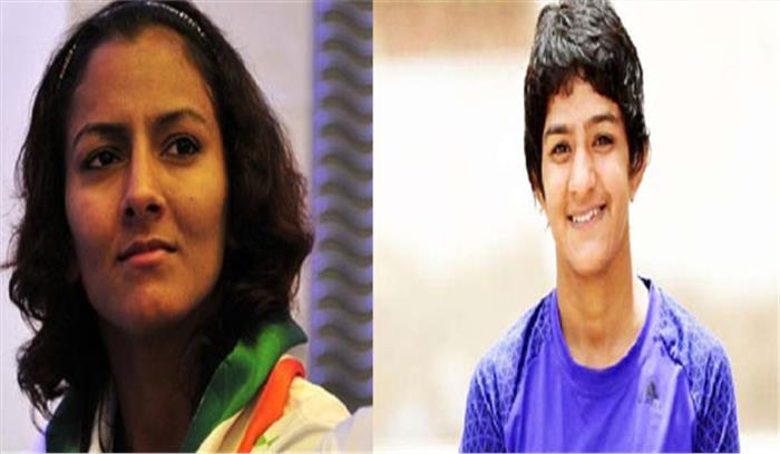 रितु फोगाट ने किया अपनी बहन और महिला पहलवान गीता फोगाट का समर्थन रितु फोगाट ने किया अपनी बहन और महिला पहलवान गीता फोगाट का समर्थन