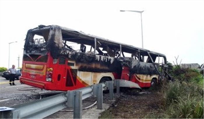 ताइवान में  सड़क दुर्घटना, 32 लोगों की मौत