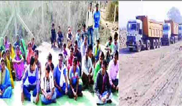 बंद कराया रोड सेल से कोयला परिवहन,5 दिन की मोहलत