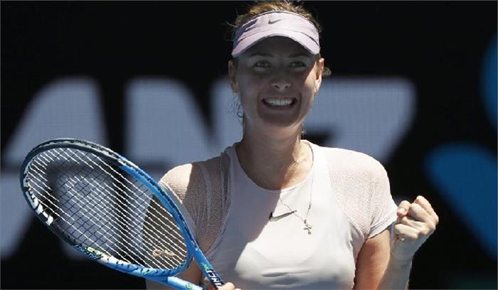 आस्ट्रेलियन ओपन के दूसरे दौर में पहुंची शारापोवा