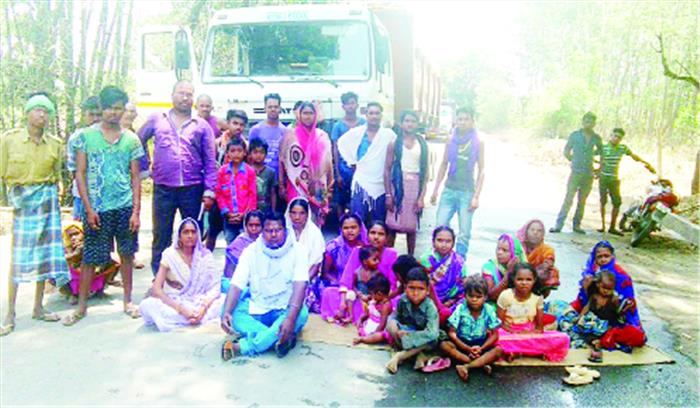 कोल परिवहन से प्रदूषण, लोग परेशान