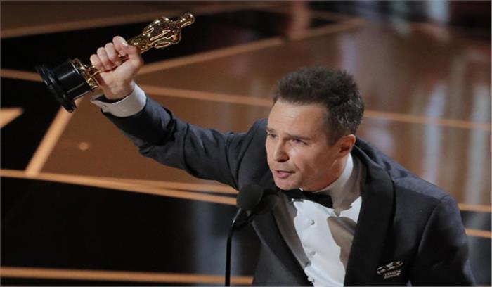 ऑस्कर 2018:  सैम रॉकवेल ने सर्वश्रेष्ठ सहायक अभिनेता के रुप में अपना पहला ऑस्कर जीता