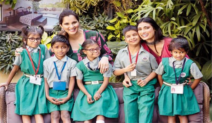 सानिया मिर्जा, अथिया ने सेव द चिल्ड्रन मुहिम के लिए हाथ मिलाया