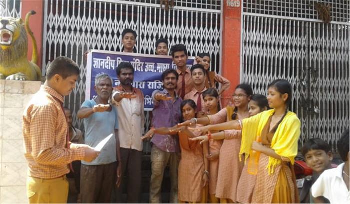 नशा मुक्ति के संदेश के साथ स्वच्छता बनाये रखने लिया संकल्प