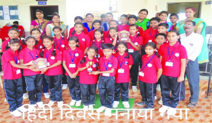 एबीसी स्कूल में हिन्दी दिवस का आयोजन