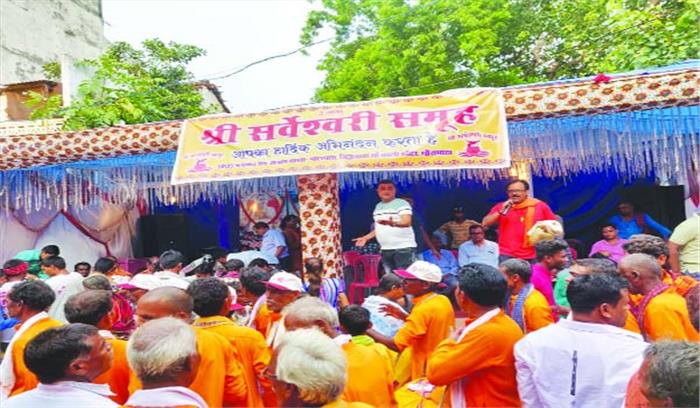 सर्वेश्वरी समूह ने किया रामधुनि मंडलियों का स्वागत