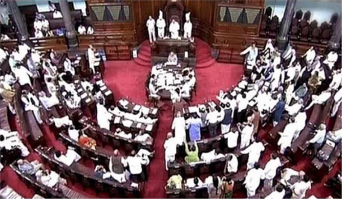 घोटालों पर विपक्ष के हंगामें के बीच राज्यसभा की कार्यवाही दो बजे तक के लिए हुई स्थगित