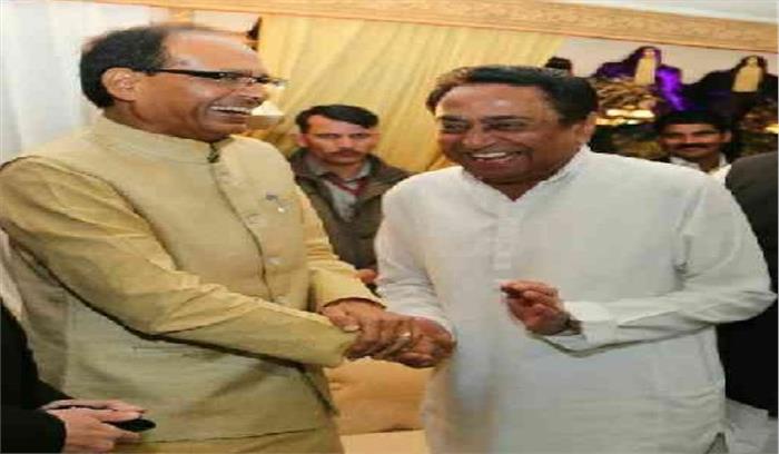 मतदान से पूर्व शिवराज सिंह और कमलनाथ ने की पूजा अर्चना