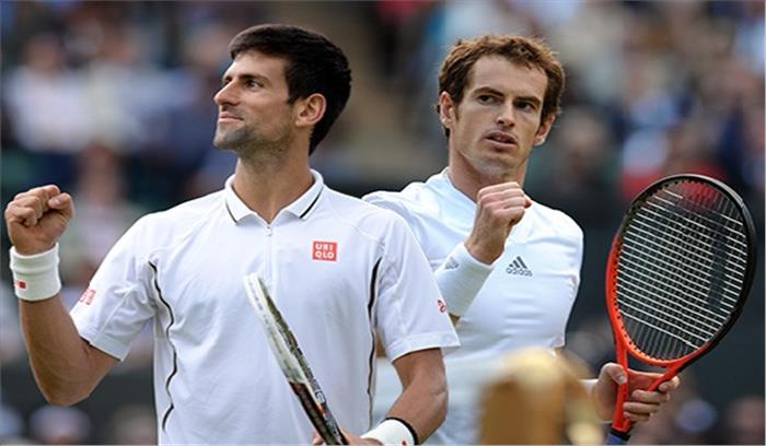 एटीपी रैंकिंग : जोकोविक पहुंचे 5वें स्थान पर, मरे शीर्ष पर कायम