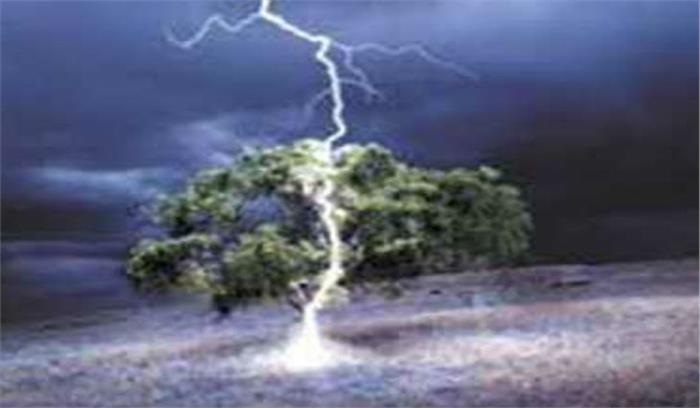 मध्यप्रदेश : बिजली गिरने से दो युवक की मौत