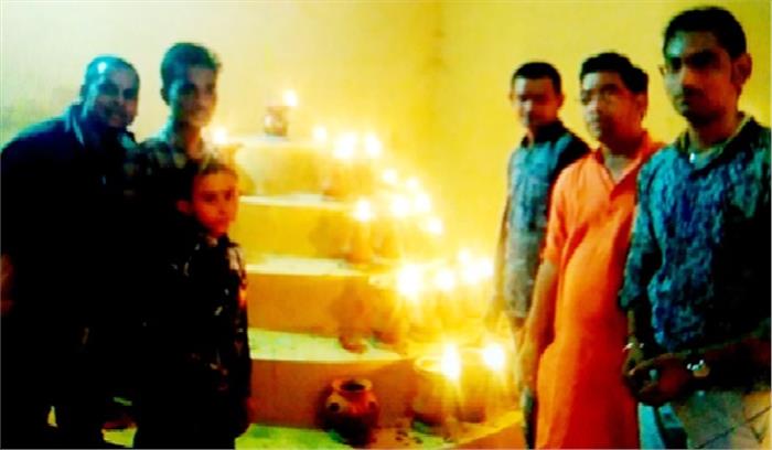 शारदीय नवरात्रि पर मनोकामना ज्योति प्रज्जवलित