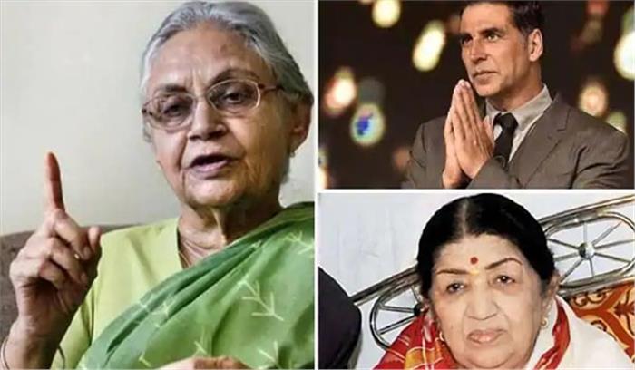 शीला दीक्षित के निधन पर लता और अक्षय कुमार ने जताया शोक