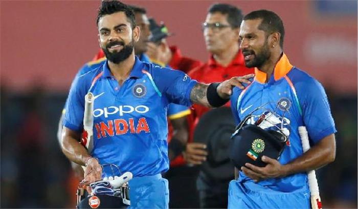 दाम्बुला वनडे :धवन के तूफानी शतक से भारत ने पहला वनडे जीता