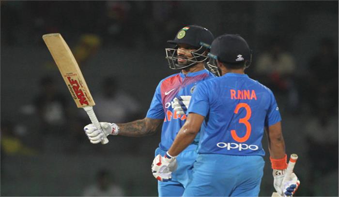 निदास ट्रॉफी: धवन और रैना की साझेदारी से जीता भारत