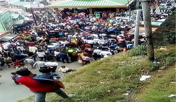 शिमला के मालरोड में पानी के टैंकर के नीचे कुचलने से महिला की मौत 