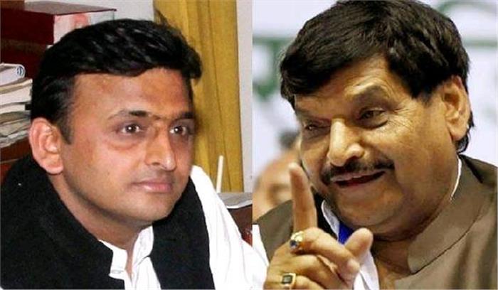 शिवपाल ने अध्यक्ष बनने पर अखिलेश को बधाई दी