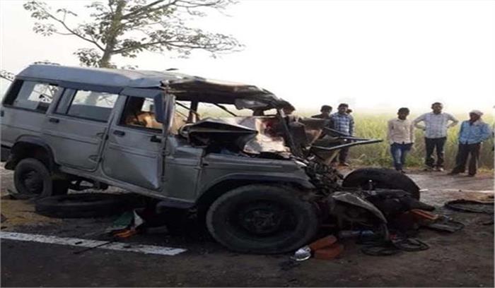 बिहार : ट्रक और जीप की भिड़त मे दो की मौत,सात घायल