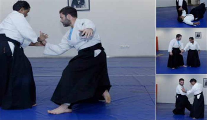 नेता से खिलाड़ी बने राहुल गांधी, सोशल मीडिया पर फोटो वायरल