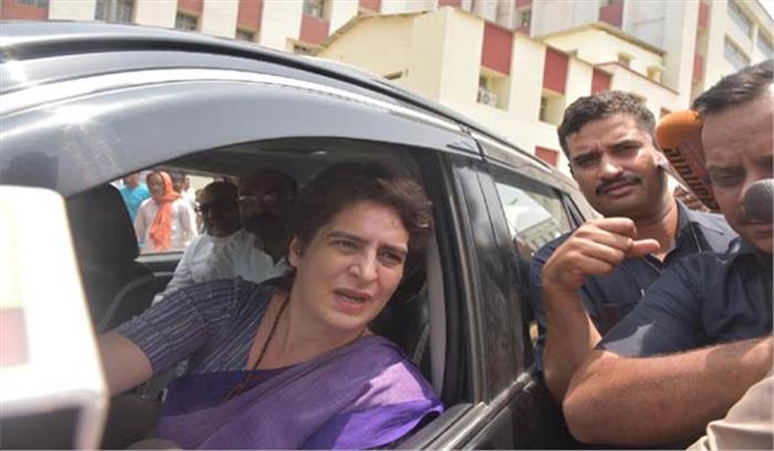 सोनभद्र नहीं गई तो रातभर गेस्ट हाउस में ही रुकूंगी : प्रियंका