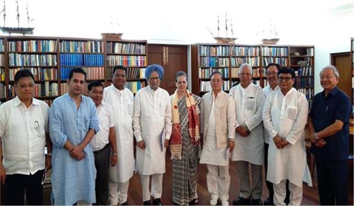 सोनिया गांधी ने पूर्वोत्तर के नेताओं के साथ की बैठक, एनआरसी पर चर्चा