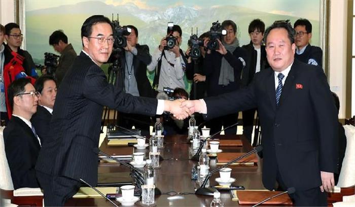 उत्तर और दक्षिण कोरिया के बीच दो साल बाद औपचारिक बातचीत शुरू