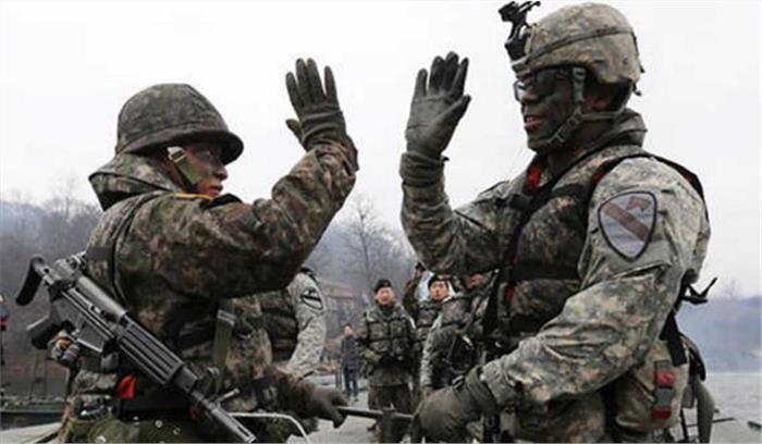 कोरियाई प्रायद्वीप में दक्षिण कोरिया और अमेरिका ने शुरू किया युद्धाभ्यास कोरियाई प्रायद्वीप में दक्षिण कोरिया और अमेरिका ने शुरू किया युद्धाभ्यास