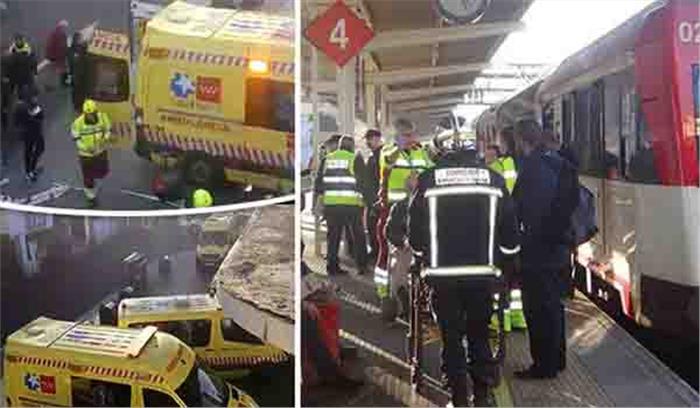 स्पेन में रेल दुर्घटना, 41 लोग घायल