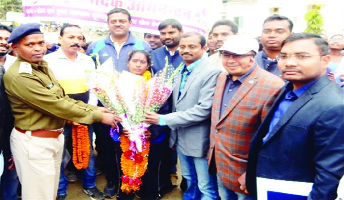 मैराथन में चंद्रावती को पहला स्थान 