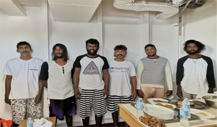 श्रीलंका के 6 मछुआरे अशांत समुद्र से बचाए गए : तटरक्षक